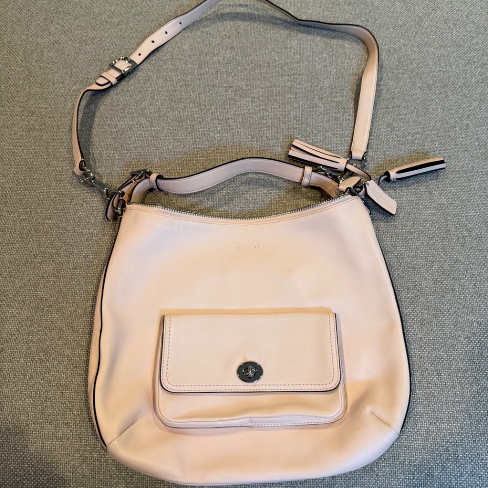 Pink leather Coach bag - Picture 3 of 6